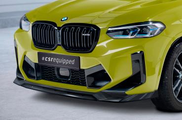 CSR Frontspoiler | Cup-Spoilerlippe mit ABE für BMW X3 (F97) CSL674-C Carbon Look Hochglanz (keine Lackierung erforderlich)
