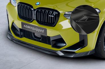 CSR Frontspoiler | Cup-Spoilerlippe mit ABE für BMW X3 (F97) CSL674-G Glossy schwarz Hochglanz (keine Lackierung erforderlich)