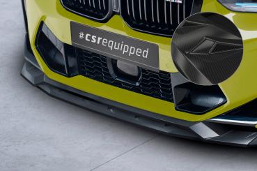 CSR Frontspoiler | Cup-Spoilerlippe mit ABE für BMW X3 (F97) CSL678-C Carbon Look Hochglanz (keine Lackierung erforderlich)