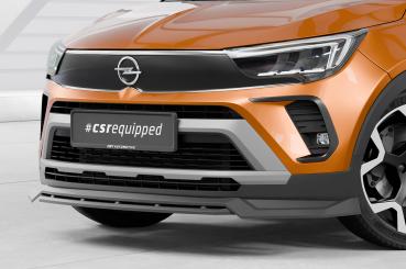 CSR Frontspoiler | Cup-Spoilerlippe mit ABE für Opel Crossland CSL683-G Glossy schwarz Hochglanz (keine Lackierung erforderlich)
