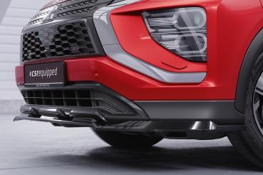 CSR Frontspoiler | Cup-Spoilerlippe mit ABE für Mitsubishi Eclipse Cross CSL685-G Glossy schwarz Hochglanz (keine Lackierung erforderlich)