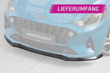 CSR Frontspoiler | Cup-Spoilerlippe mit ABE für Hyundai I10 (3. Gen) CSL687-G Glossy schwarz Hochglanz (keine Lackierung erforderlich)