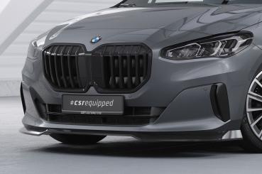 CSR Frontspoiler | Cup-Spoilerlippe mit ABE für BMW 2er (U06) Active Tourer CSL690-S strukturiert schwarz matt (keine Lackierung erforderlich)