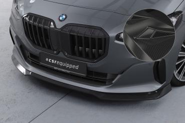 CSR Frontspoiler | Cup-Spoilerlippe mit ABE für BMW 2er (U06) Active Tourer CSL690-C Carbon Look Hochglanz (keine Lackierung erforderlich)