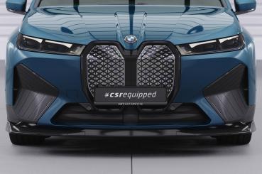 CSR Frontspoiler | Cup-Spoilerlippe mit ABE für BMW iX CSL691-G Glossy schwarz Hochglanz (keine Lackierung erforderlich)