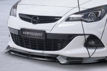 CSR Frontspoiler | Cup-Spoilerlippe mit ABE für Opel Astra J GTC CSL693-G Glossy schwarz Hochglanz (keine Lackierung erforderlich)