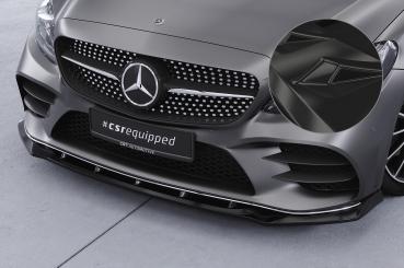 CSR Frontspoiler | Cup-Spoilerlippe mit ABE für Mercedes-Benz C-Klasse W205 AMG-Line CSL696-G Glossy schwarz Hochglanz (keine Lackierung erforderlich)