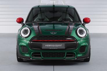 CSR Frontspoiler | Cup-Spoilerlippe mit ABE für Mini F55, F56, F57 JCW-Trim CSL700-C Carbon Look Hochglanz (keine Lackierung erforderlich)