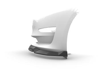 CSR Frontspoiler | Cup-Spoilerlippe mit ABE für Tesla Model 3 CSL702-G Glossy schwarz Hochglanz (keine Lackierung erforderlich)