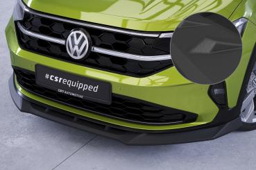 CSR Frontspoiler | Cup-Spoilerlippe mit ABE für VW Taigo (Typ CS) CSL703-S strukturiert schwarz matt (keine Lackierung erforderlich)