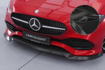 CSR Frontspoiler | Cup-Spoilerlippe mit ABE für Mercedes-Benz C-Klasse W206 / S206 CSL704-G Glossy schwarz Hochglanz (keine Lackierung erforderlich)