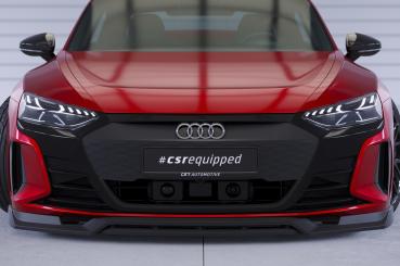 CSR Frontspoiler | Cup-Spoilerlippe mit ABE für Audi e-tron GT CSL707-C Carbon Look Hochglanz (keine Lackierung erforderlich)