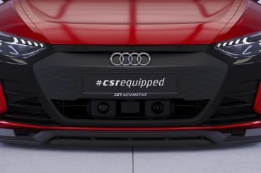 CSR Frontspoiler | Cup-Spoilerlippe mit ABE für Audi e-tron GT CSL708-C Carbon Look Hochglanz (keine Lackierung erforderlich)
