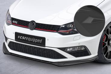 CSR Frontspoiler | Cup-Spoilerlippe mit ABE für VW Polo 5 (Typ 6C) GTI CSL709-S strukturiert schwarz matt (keine Lackierung erforderlich)