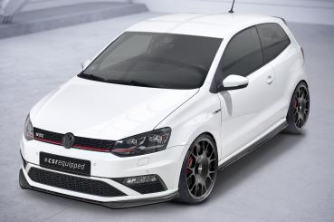 CSR Frontspoiler | Cup-Spoilerlippe mit ABE für VW Polo 5 (Typ 6C) GTI CSL709-C Carbon Look Hochglanz (keine Lackierung erforderlich)