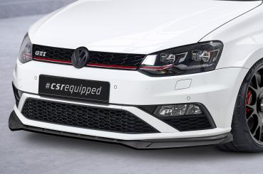 CSR Frontspoiler | Cup-Spoilerlippe mit ABE für VW Polo 5 (Typ 6C) GTI CSL709-C Carbon Look Hochglanz (keine Lackierung erforderlich)