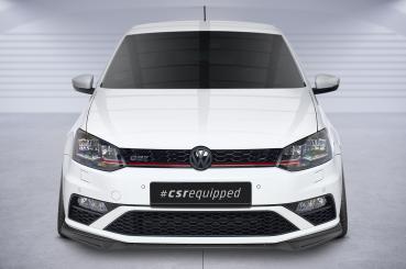 CSR Frontspoiler | Cup-Spoilerlippe mit ABE für VW Polo 5 (Typ 6C) GTI CSL709-C Carbon Look Hochglanz (keine Lackierung erforderlich)