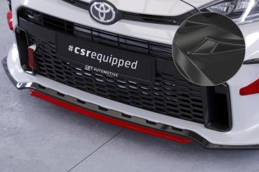 CSR Frontspoiler | Cup-Spoilerlippe mit ABE für Toyota GR Yaris (XP21) CSL713-C Carbon Look Hochglanz (keine Lackierung erforderlich)