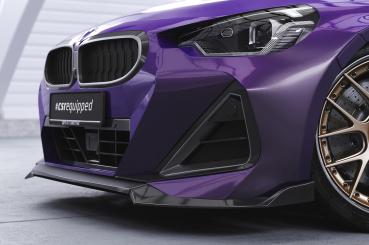 CSR Frontspoiler | Cup-Spoilerlippe mit ABE für BMW 2er G42 M-Paket/M240i CSL716-G Glossy schwarz Hochglanz (keine Lackierung erforderlich)
