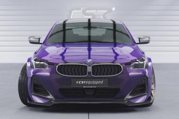 CSR Frontspoiler | Cup-Spoilerlippe mit ABE für BMW 2er G42 M-Paket/M240i CSL716-G Glossy schwarz Hochglanz (keine Lackierung erforderlich)