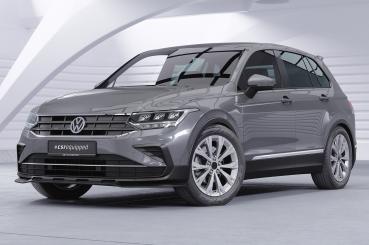 CSR Frontspoiler | Cup-Spoilerlippe mit ABE für VW Tiguan 2 (Typ AD) CSL717-C Carbon Look Hochglanz (keine Lackierung erforderlich)