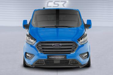 CSR Frontspoiler | Cup-Spoilerlippe mit ABE für Ford Tourneo Custom CSL718-C Carbon Look Hochglanz (keine Lackierung erforderlich)