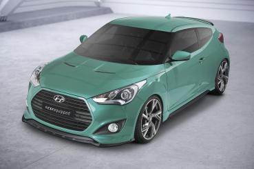 CSR Frontspoiler | Cup-Spoilerlippe mit ABE für Hyundai Veloster MK1 Turbo CSL719-L Lackierung erforderlich (unlackiert roh)