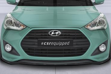 CSR Frontspoiler | Cup-Spoilerlippe mit ABE für Hyundai Veloster MK1 Turbo CSL719-L Lackierung erforderlich (unlackiert roh)