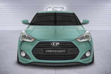 CSR Frontspoiler | Cup-Spoilerlippe mit ABE für Hyundai Veloster MK1 Turbo CSL719-L Lackierung erforderlich (unlackiert roh)