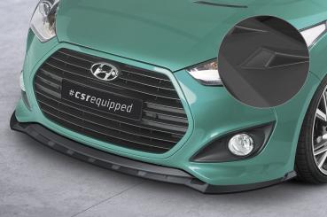 CSR Frontspoiler | Cup-Spoilerlippe mit ABE für Hyundai Veloster MK1 Turbo CSL719-L Lackierung erforderlich (unlackiert roh)