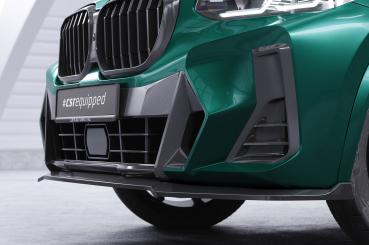 CSR Frontspoiler | Cup-Spoilerlippe mit ABE für BMW X3 G01 / X4 G02 M-Paket CSL722-G Glossy schwarz Hochglanz (keine Lackierung erforderlich)