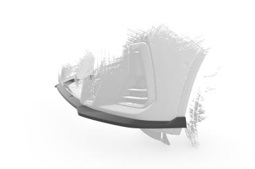 CSR Frontspoiler | Cup-Spoilerlippe mit ABE für BMW X3 G01 / X4 G02 M-Paket CSL722-G Glossy schwarz Hochglanz (keine Lackierung erforderlich)