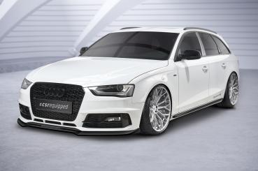 CSR Frontspoiler | Cup-Spoilerlippe mit ABE für Audi A4 B8 (Typ 8K) CSL723-G Glossy schwarz Hochglanz (keine Lackierung erforderlich)