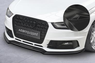 CSR Frontspoiler | Cup-Spoilerlippe mit ABE für Audi A4 B8 (Typ 8K) CSL723-G Glossy schwarz Hochglanz (keine Lackierung erforderlich)