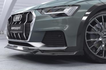 CSR Frontspoiler | Cup-Spoilerlippe mit ABE für Audi A6 C8 (Typ 4K/F2) Allroad CSL726-C Carbon Look Hochglanz (keine Lackierung erforderlich)