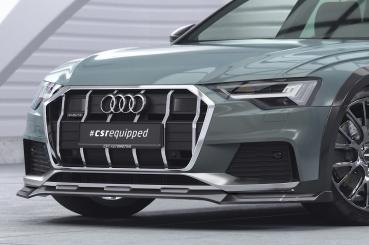 CSR Frontspoiler | Cup-Spoilerlippe mit ABE für Audi A6 C8 (Typ 4K/F2) Allroad CSL726-C Carbon Look Hochglanz (keine Lackierung erforderlich)