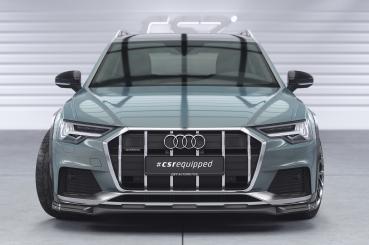 CSR Frontspoiler | Cup-Spoilerlippe mit ABE für Audi A6 C8 (Typ 4K/F2) Allroad CSL726-C Carbon Look Hochglanz (keine Lackierung erforderlich)