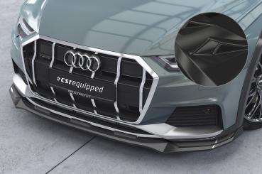 CSR Frontspoiler | Cup-Spoilerlippe mit ABE für Audi A6 C8 (Typ 4K/F2) Allroad CSL726-G Glossy schwarz Hochglanz (keine Lackierung erforderlich)