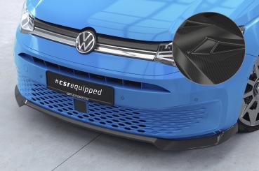 CSR Frontspoiler | Cup-Spoilerlippe mit ABE für VW Caddy 5 (Typ SB) CSL727-C Carbon Look Hochglanz (keine Lackierung erforderlich)