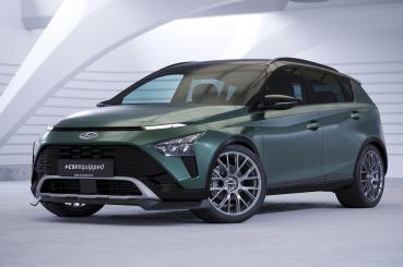 CSR Frontspoiler | Cup-Spoilerlippe mit ABE für Hyundai Bayon CSL733-S strukturiert schwarz matt (keine Lackierung erforderlich)