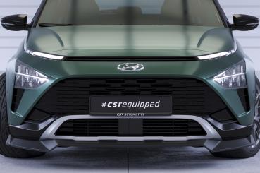 CSR Frontspoiler | Cup-Spoilerlippe mit ABE für Hyundai Bayon CSL733-S strukturiert schwarz matt (keine Lackierung erforderlich)
