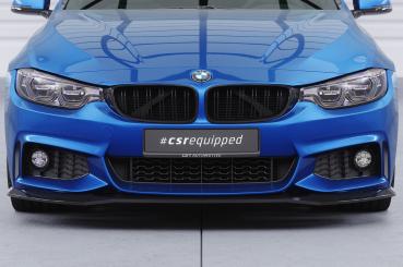 CSR Frontspoiler | Cup-Spoilerlippe mit ABE für BMW 4er (F32/F33/F36) M-Paket CSL736-S strukturiert schwarz matt (keine Lackierung erforderlich)