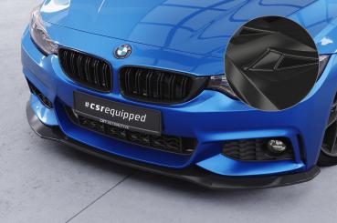 CSR Frontspoiler | Cup-Spoilerlippe mit ABE für BMW 4er (F32/F33/F36) M-Paket CSL736-G Glossy schwarz Hochglanz (keine Lackierung erforderlich)