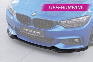 CSR Frontspoiler | Cup-Spoilerlippe mit ABE für BMW 4er (F32/F33/F36) M-Paket CSL736-S strukturiert schwarz matt (keine Lackierung erforderlich)