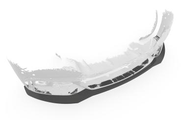 CSR Frontspoiler | Cup-Spoilerlippe mit ABE für BMW 4er (F32/F33/F36) M-Paket CSL736-S strukturiert schwarz matt (keine Lackierung erforderlich)