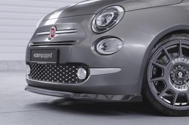 CSR Frontspoiler | Cup-Spoilerlippe mit ABE für Fiat 500 CSL749-C Carbon Look Hochglanz (keine Lackierung erforderlich)