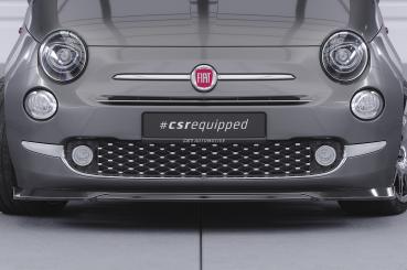 CSR Frontspoiler | Cup-Spoilerlippe mit ABE für Fiat 500 CSL749-C Carbon Look Hochglanz (keine Lackierung erforderlich)