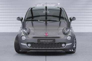 CSR Frontspoiler | Cup-Spoilerlippe mit ABE für Fiat 500 CSL749-C Carbon Look Hochglanz (keine Lackierung erforderlich)