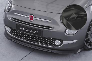 CSR Frontspoiler | Cup-Spoilerlippe mit ABE für Fiat 500 CSL749-G Glossy schwarz Hochglanz (keine Lackierung erforderlich)