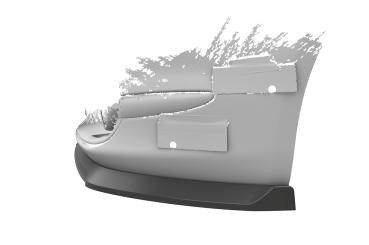 CSR Frontspoiler | Cup-Spoilerlippe mit ABE für Fiat 500 CSL749-C Carbon Look Hochglanz (keine Lackierung erforderlich)